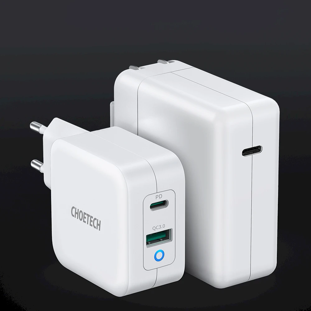 Kroviklis CHOETECH GaN USB Type-C, Type-A: 65W, PD, QC