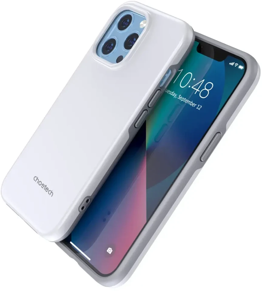 Choetech MFM Anti-drop Apple iPhone 13 Pro Max dėklas telefonui baltos spalvos (PC0114-MFM-WH)