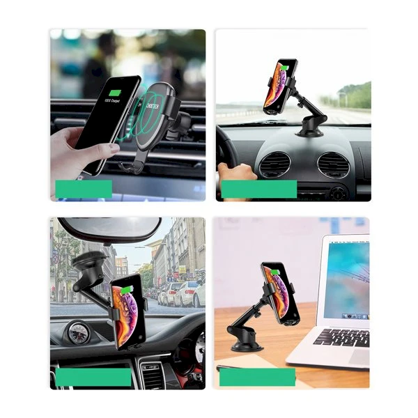 Telefono laikiklis automobiliui CHOETECH, su belaidžio įkrovimo funkcija, 10W