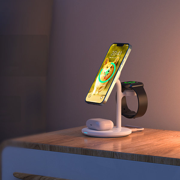 Choetech belaidis įkroviklis su stovu 2in1