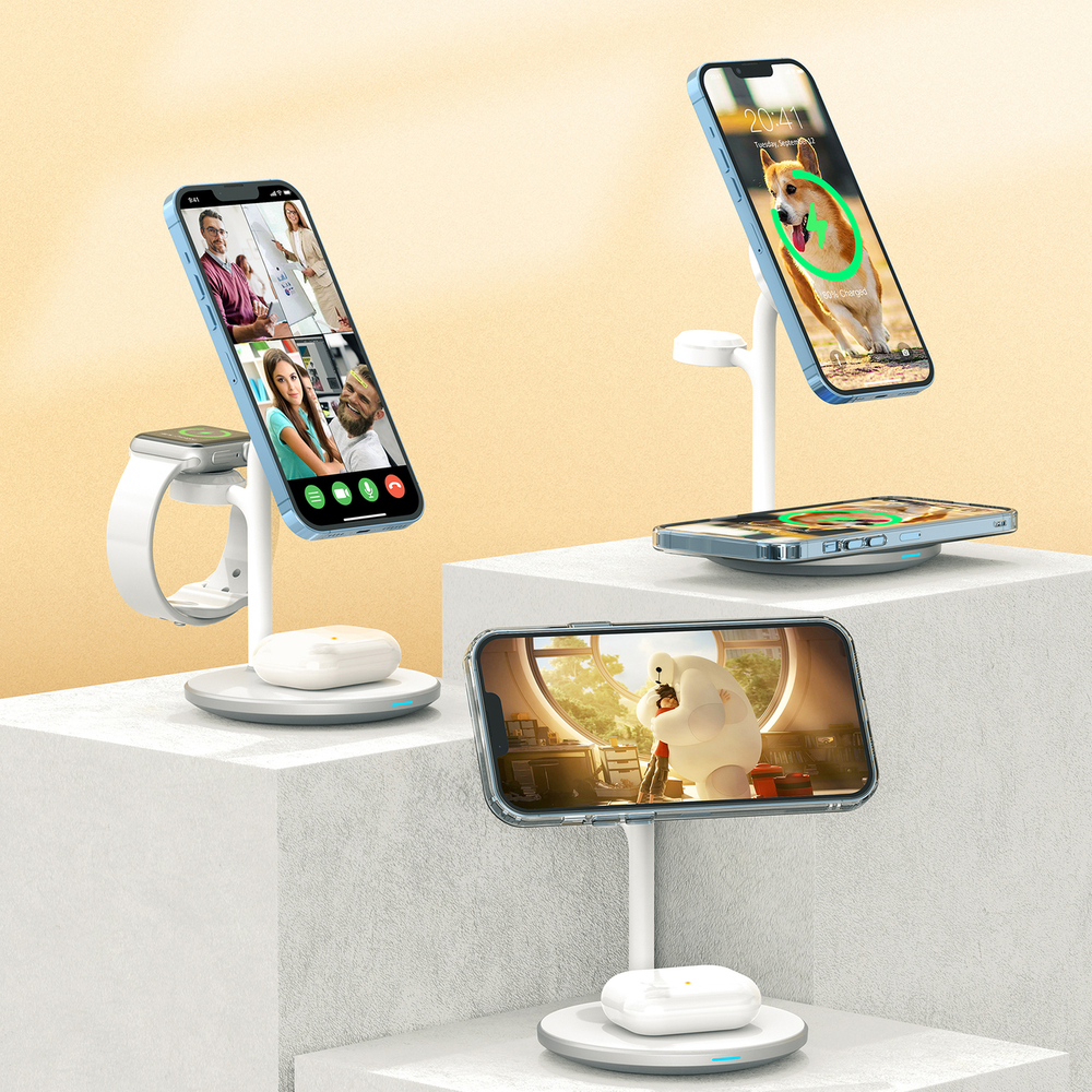 Choetech belaidis įkroviklis su stovu 2in1