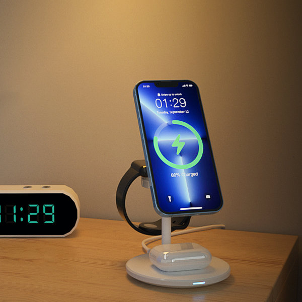 Choetech belaidis įkroviklis su stovu 2in1