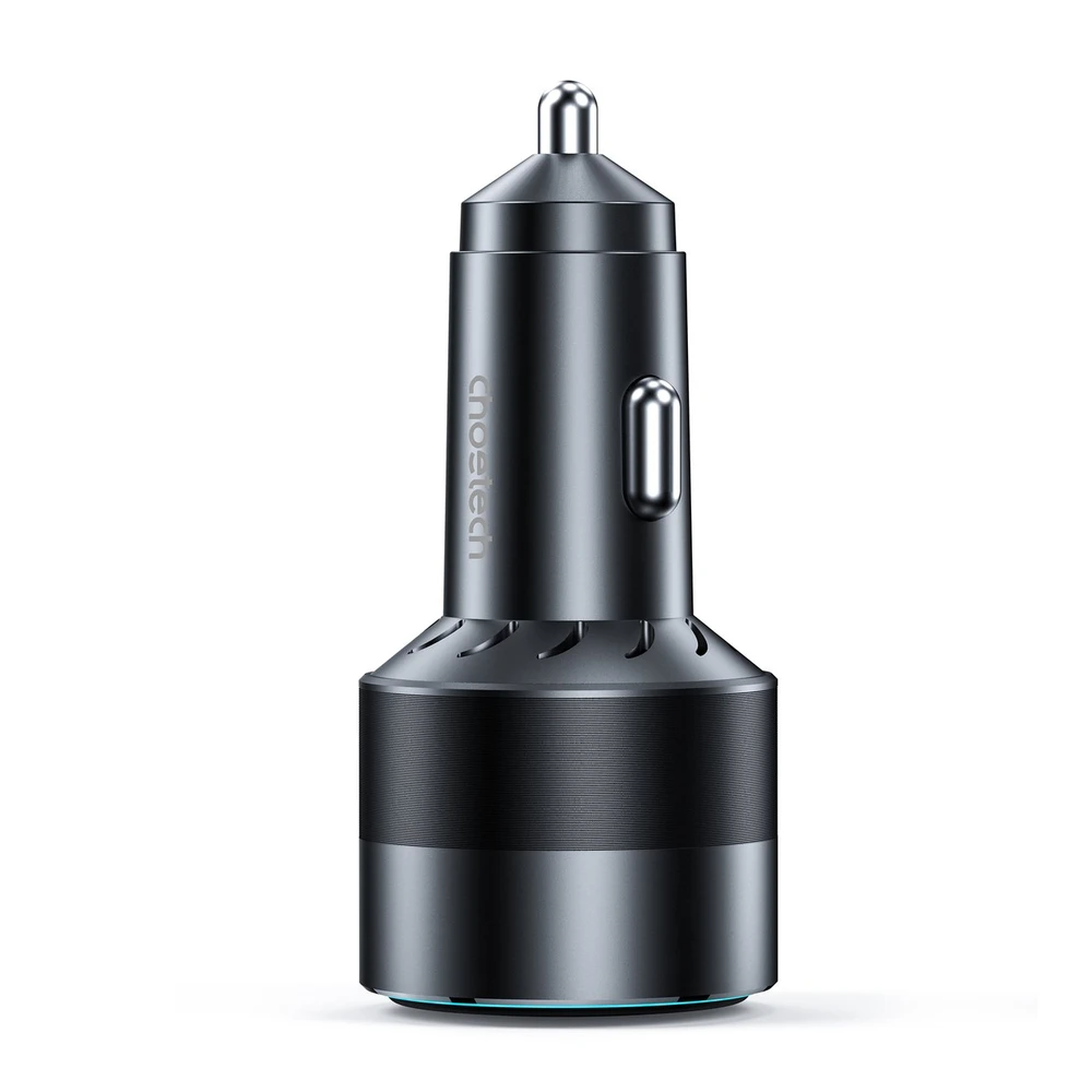 Choetech TC0011 automobilinis įkroviklis 130W 2x USB C 1x USB A - juodas