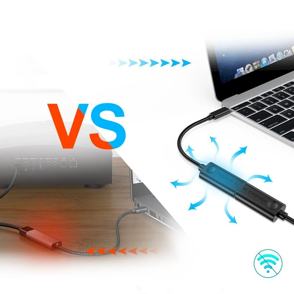Adapteris CHOETECH, USB 3.1 C - HDMI