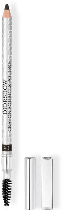 Christian Dior, Diorshow, Vandeniui atsparus, Dvipusis, Antakių Kreminis Pieštukas ir Teptukas 2 In 1, 05, Juoda, 1.19 g