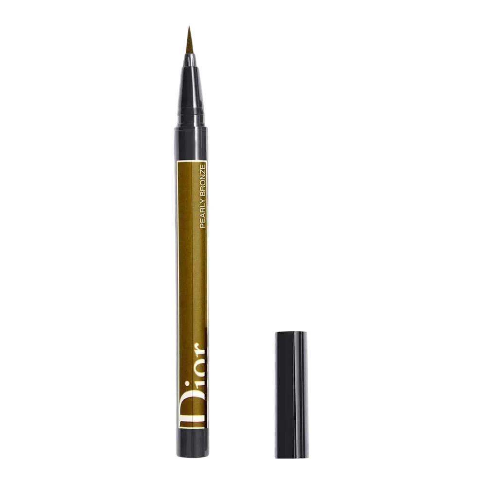 Christian Dior Diorshow On Stage Atsparus vandeniui Ultra-Flexible Felt Tip Intense Color Liquid Akių apvadas 466 Pearly Bronze 0.55 ml