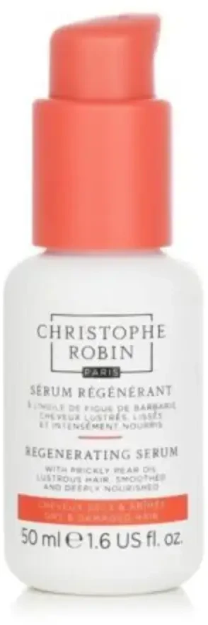 Christophe Robin, regeneruojantis, dygliuotųjų kriaušių aliejaus plaukų serumas, 50 ml