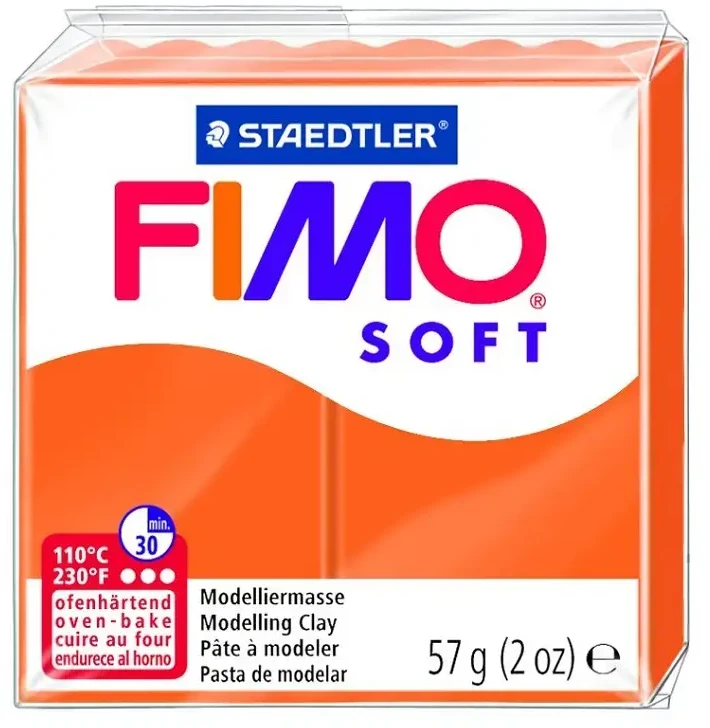 Modelinas FIMO SOFT, 57 g, oranžinė sp.