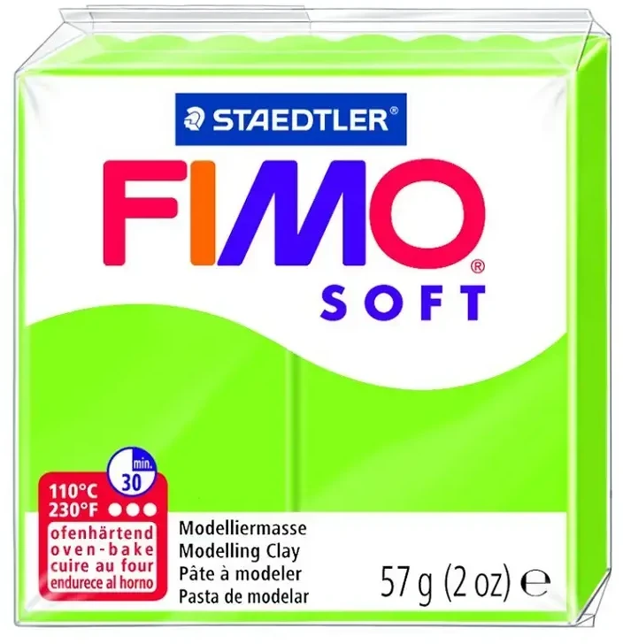 Staedtler Modelinas Fimo, 56g, šviesiai žalios spalvos
