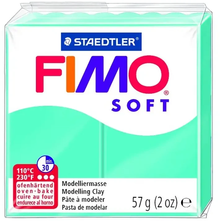 Staedtler Modelinas FIMO SOFT, 57 g, mėtų žalia sp.