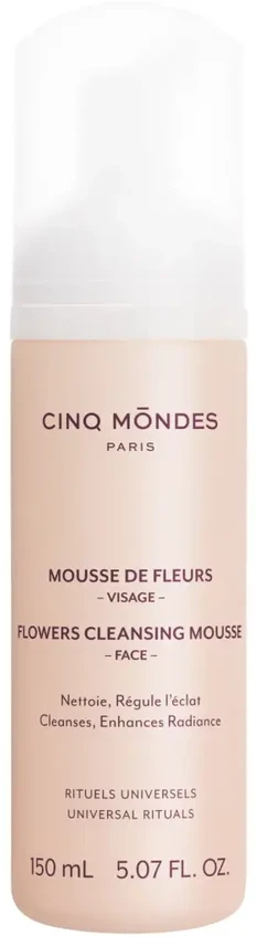 Cinq Mondes Flowers Boosts Radiance Cleansing Foam, 150 ml