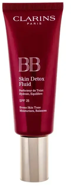 Clarins BB Skin Detox fluidas SPF 25 drėkinamasis BB kremas, atspalvis: 01 Light, 45 ml