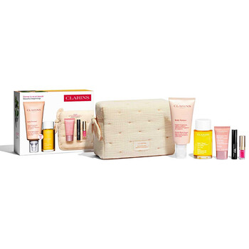 Maternity Set Clarins: Multi Active Jour Age-Defying Day Kreminis For Face, 15 ml + Body Partner Anti-Stretch Marks Body Kreminis Body, 175 ml + Wonder Volume Volumising Blakstienų tušas Juodas, 3 ml *Miniature + Tonikas Firming Body Oil, 100 ml + Lip Confort Lip Oil 04 1.