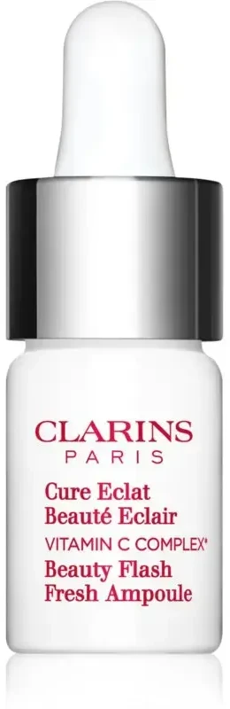 Clarins Beauty Flash Fresh Ampoule skaistinantis serumas veidui su vitaminu C, 8 ml