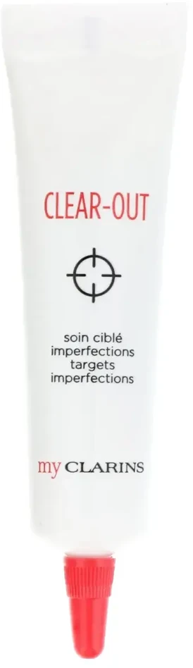 „Clarins Clear-Out“ veganiškas veido gelis nuo odos netobulumų, 15 ml *Testuojamasis rinkinys