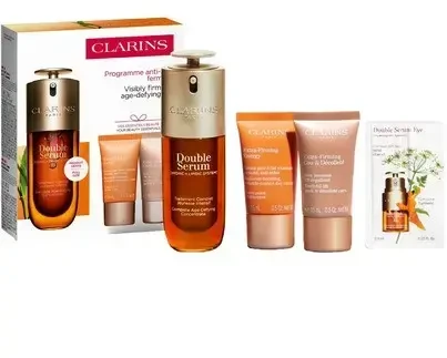 „Clarins“ dvigubo serumo rinkinys, 50 ml, 4 dalys