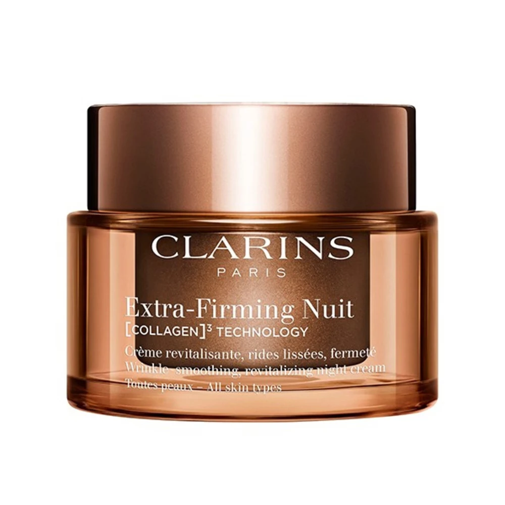 Clarins Extra-Firming Collagen Wrinkle Smoothing Night Kreminis For Face, 50 ml