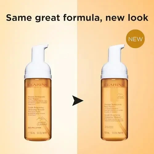 „Clarins“ švelnios, atsinaujinančios valomosios putos su pompele, 150 ml