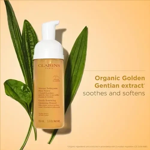 „Clarins“ švelnios, atsinaujinančios valomosios putos su pompele, 150 ml