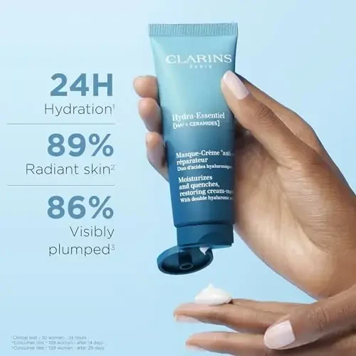 Clarins Hydra-Essentiel Restoring Kreminis-Mask drėkinanti veido kaukė, 75 ml
