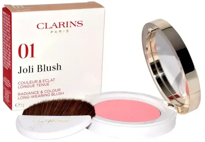 „Clarins Joli Blush“ kompaktiška skaistalų pudra „01 Cheeky Baby“, 5 g