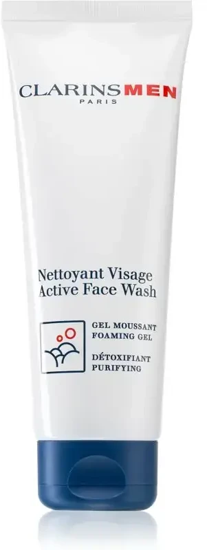 "Clarins" valomasis putojantis gelis vyrams vyrams ("Active Face Wash") 125 ml