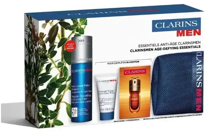 Clarins Men Gel Crema Antiedad y Firmeza Estuche 4 Piezas