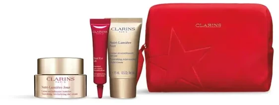 Clarins Nutri-Lumière Collection odos priežiūros dovanų rinkinys