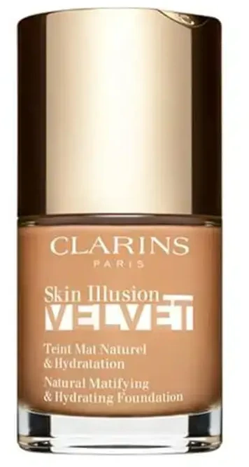 „Clarins Skin Illusion Velvet Matte Natural Finish“ skystas makiažo pagrindas, 108.5W anakardžių, 30 ml