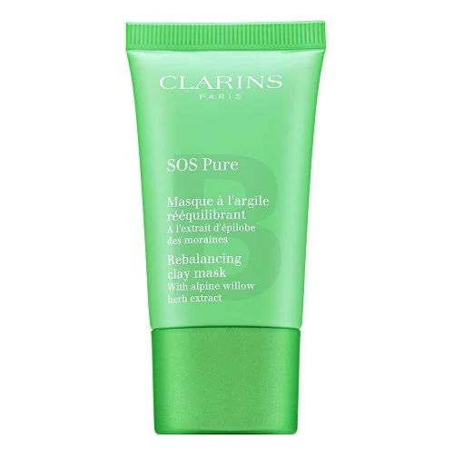 CLARINS SOS PURE BALANSUOJANTI MOLIO KAUKĖ SU ALPIŲ GLUOSNŲ ŽOLELIŲ EKSTRAKTU 15 ML