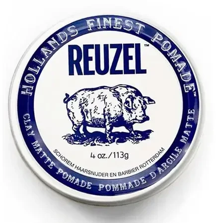 Plaukų formavimo molis Reuzel Hollands Finest Pomade Clay Matte Pomade, 113 g