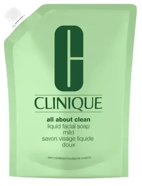 Clinique All About Clean Jabón Facial Líquido Suave Recarga, 400 ml