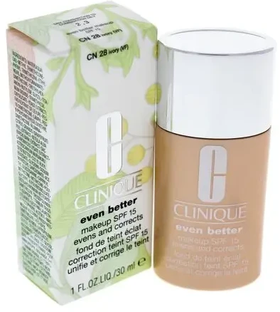 Odos atspalvį koreguojantis makiažo pagrindas Clinique Even Better™ Makeup su SPF15, 30 ml | spalva: CN 28 Ivory