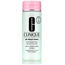 „Clinique All About Clean“ skystas veido muilas riebiai odai, valomasis muilas