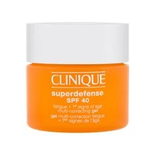 Clinique Superdefense Broad Spectrum SPF 40 Fatigue + First Signs Of Age Multi-correcting Gel jauninamasis veido kremas-gelis, 30 ml