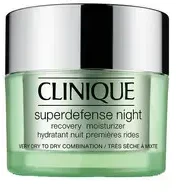 Clinique Superdefense Night Recovery Moisturizer atstatantis naktinis veido kremas sausai / mišriai odai, 50 ml