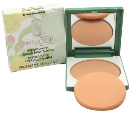 Clinique Superpowder Double Face Powder kompaktinė pudra, atspalvis: 02 Matte rusvai gelsvas, 10 g