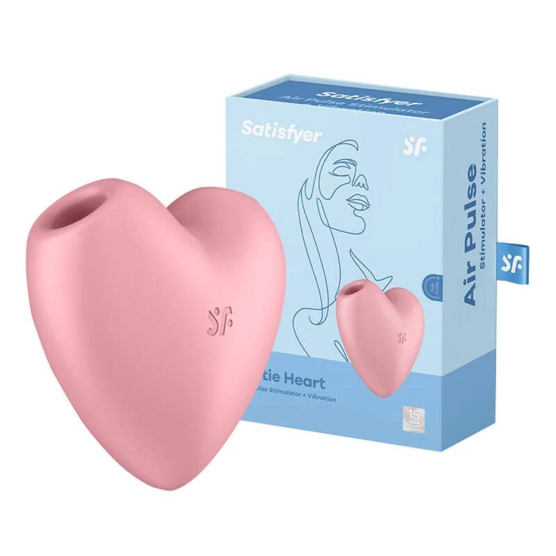 Klitorio masažuoklis Cutie Heart Light Raudona Satisfyer (rožinis)