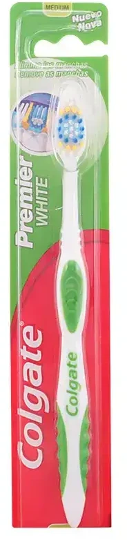 "Colgate Premier Baltas" vidutinio dydžio dantų šepetėlis 1 vienetas