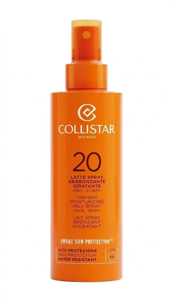 „Collistar“ įdegio drėkinamasis pienelis purškiamas su SPF50, 200 ml