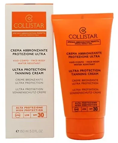 "Collistar Perfect Tanning" įdegio kremas su apsauga nuo saulės Spf30 150ml