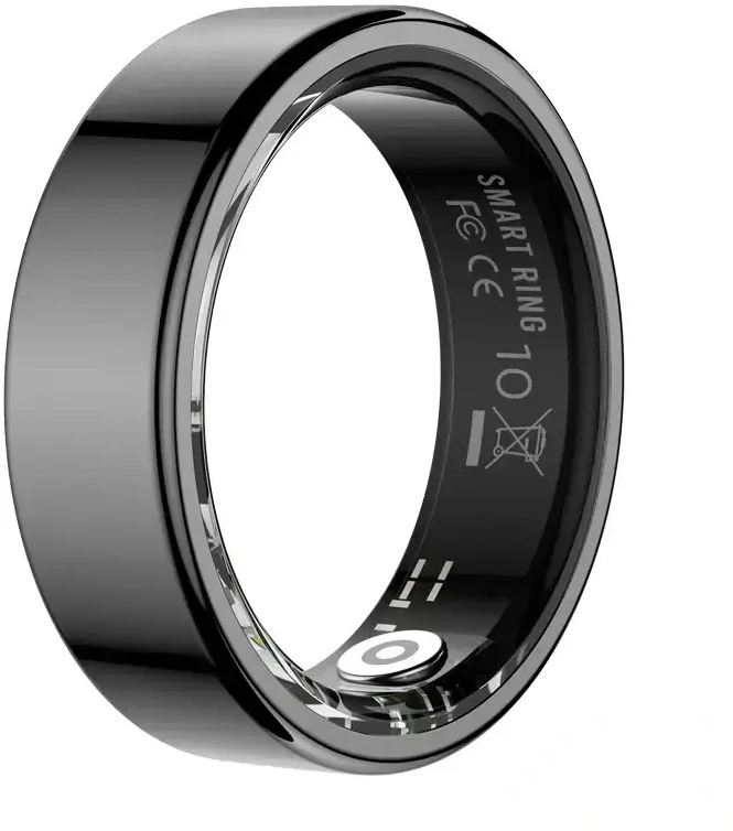 COLMI RING 2 Suteptas žiedas, 12 dydis (Juodas)