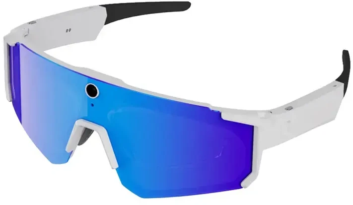 Colmi V06 AI Baltas Sports Sunglasses (with mėlynas lenses)