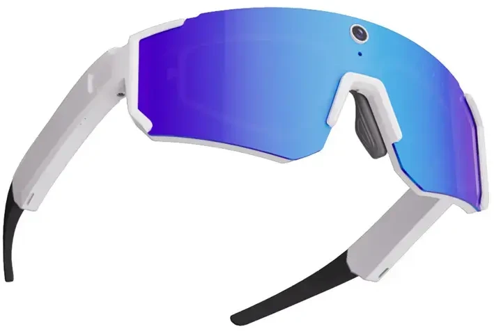 Colmi V06 AI Baltas Sports Sunglasses (with mėlynas lenses)