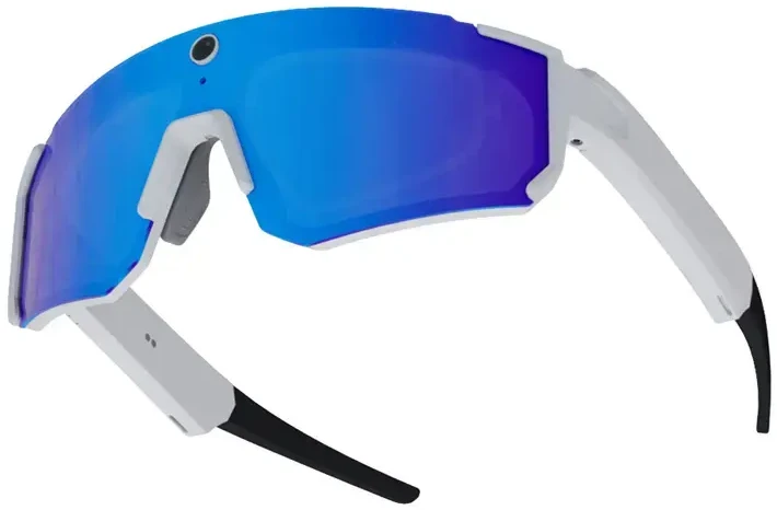 Colmi V06 AI Baltas Sports Sunglasses (with mėlynas lenses)