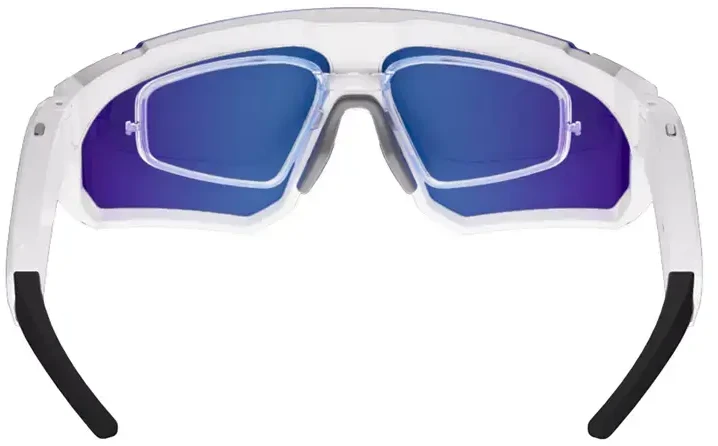 Colmi V06 AI Baltas Sports Sunglasses (with mėlynas lenses)