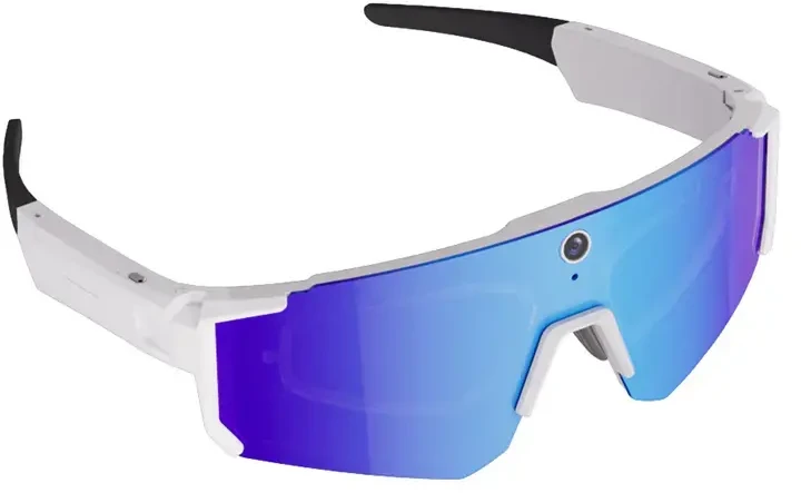Colmi V06 AI Baltas Sports Sunglasses (with mėlynas lenses)