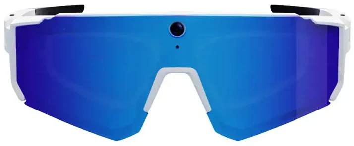 Colmi V06 AI Baltas Sports Sunglasses (with mėlynas lenses)