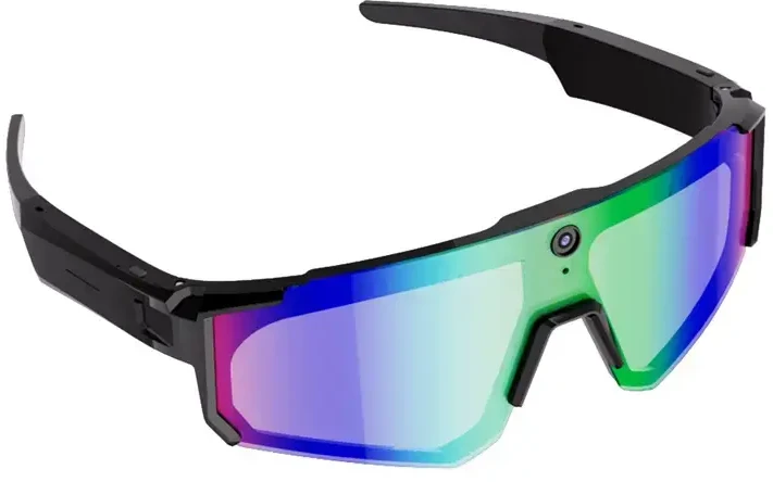 Colmi V06 AI Sports Sunglasses (Juodas with Mėlyna Lenses)