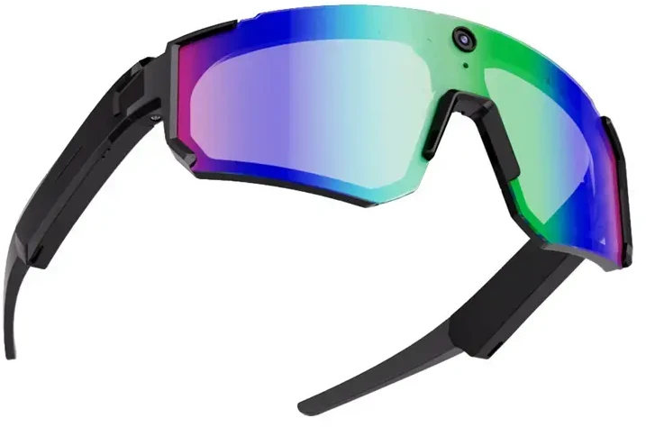 Colmi V06 AI Sports Sunglasses (Juodas with Mėlyna Lenses)